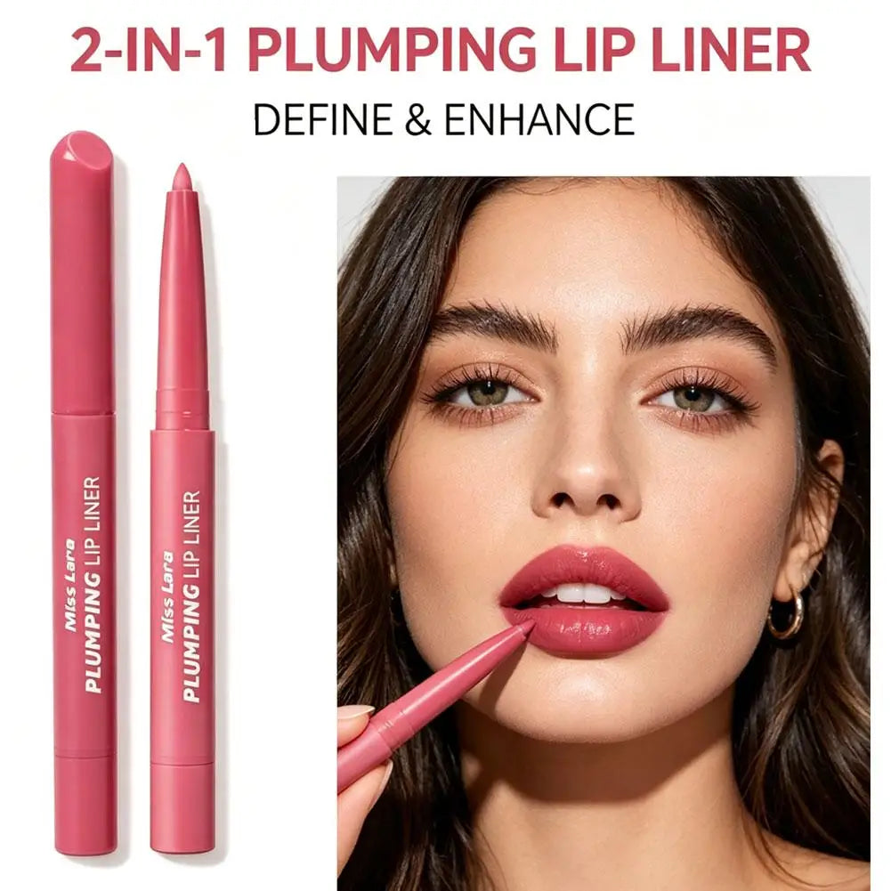2-in-1 Lip Liner Smooth Blendable Soft Matte Contour Pencil Shaping Qme