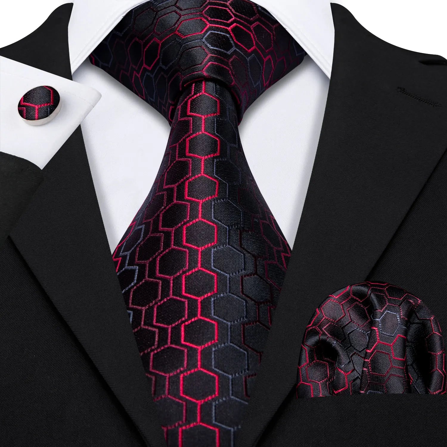Men's Tie Pocket Square Colorful Striped Business Collection Formal Qme DPT-LDSN0584