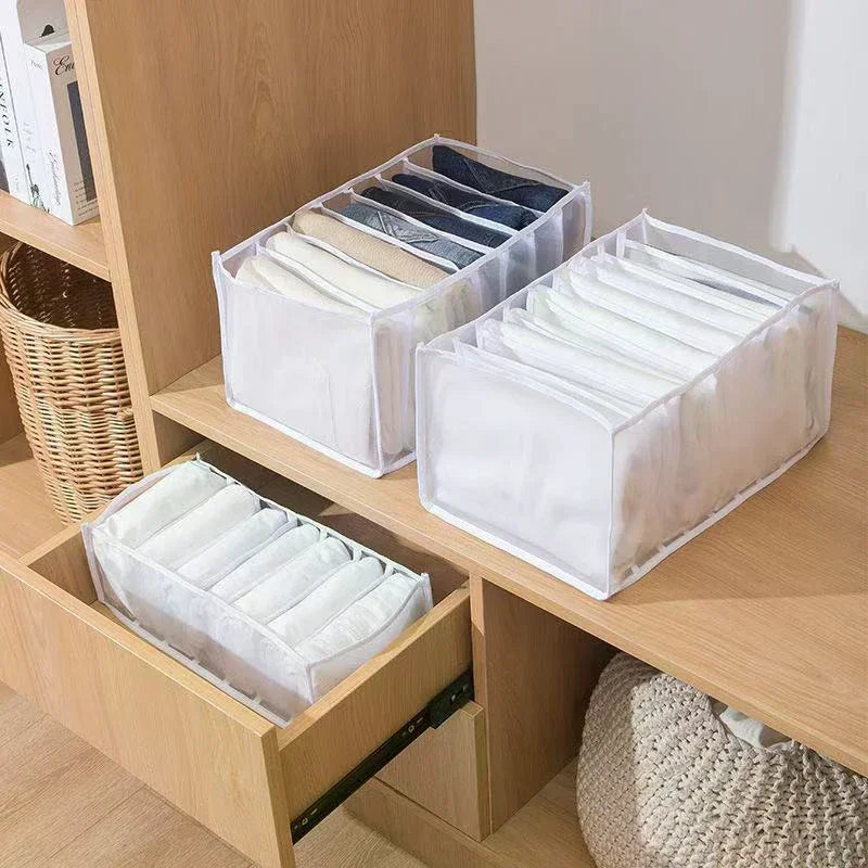 11 7 6 Girds Lingerie Drawer Storage Box Home Mesh Sock Organizer Qme