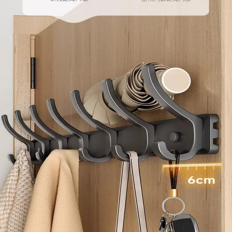Bathroom Kitchen Accessories Black Robe Hooks Towel Hanger Nail Wall Qme