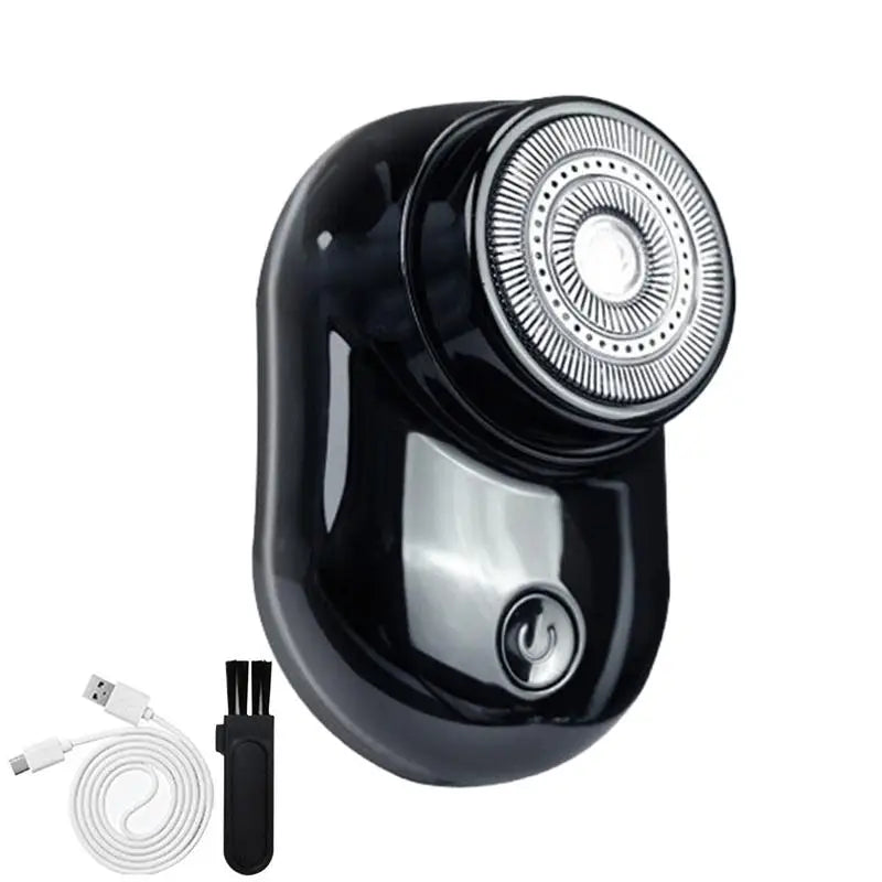 Portable Wet Dry Electric Face Shaver Men Rechargeable Pocket Type-c Qme