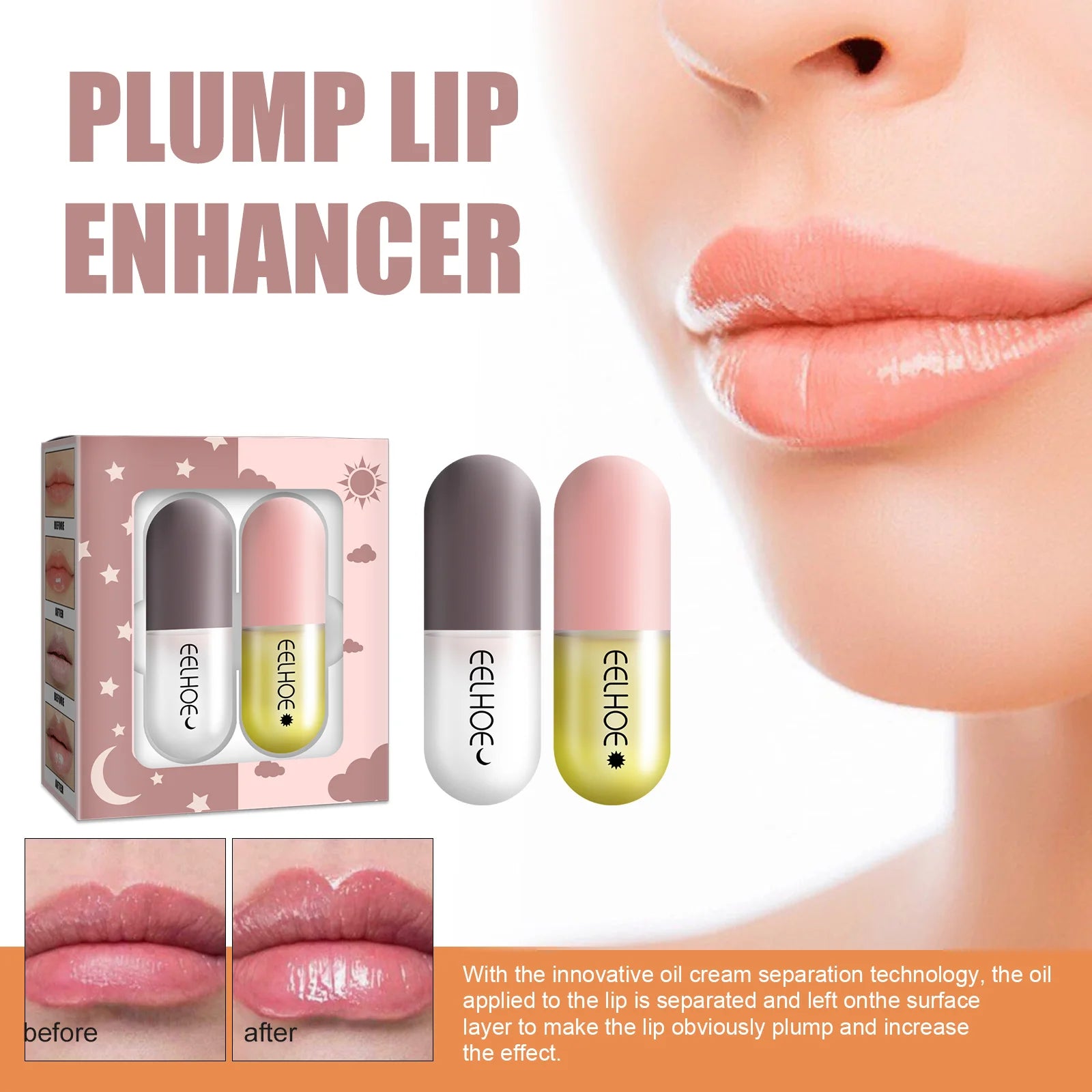 Lip Balm Moisturizing Anti Cracking Lip Fade Lip Lines Hydrating Lip Plumper Anti-drying Increase Elasticity Lipstick Lip Care Qme