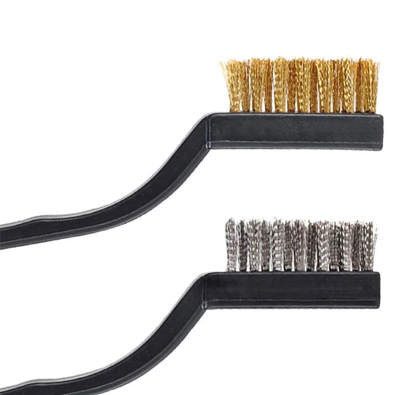 Wire Brass Brush Mini Brushes Micro Steel Rust Remover Paint Remove Qme