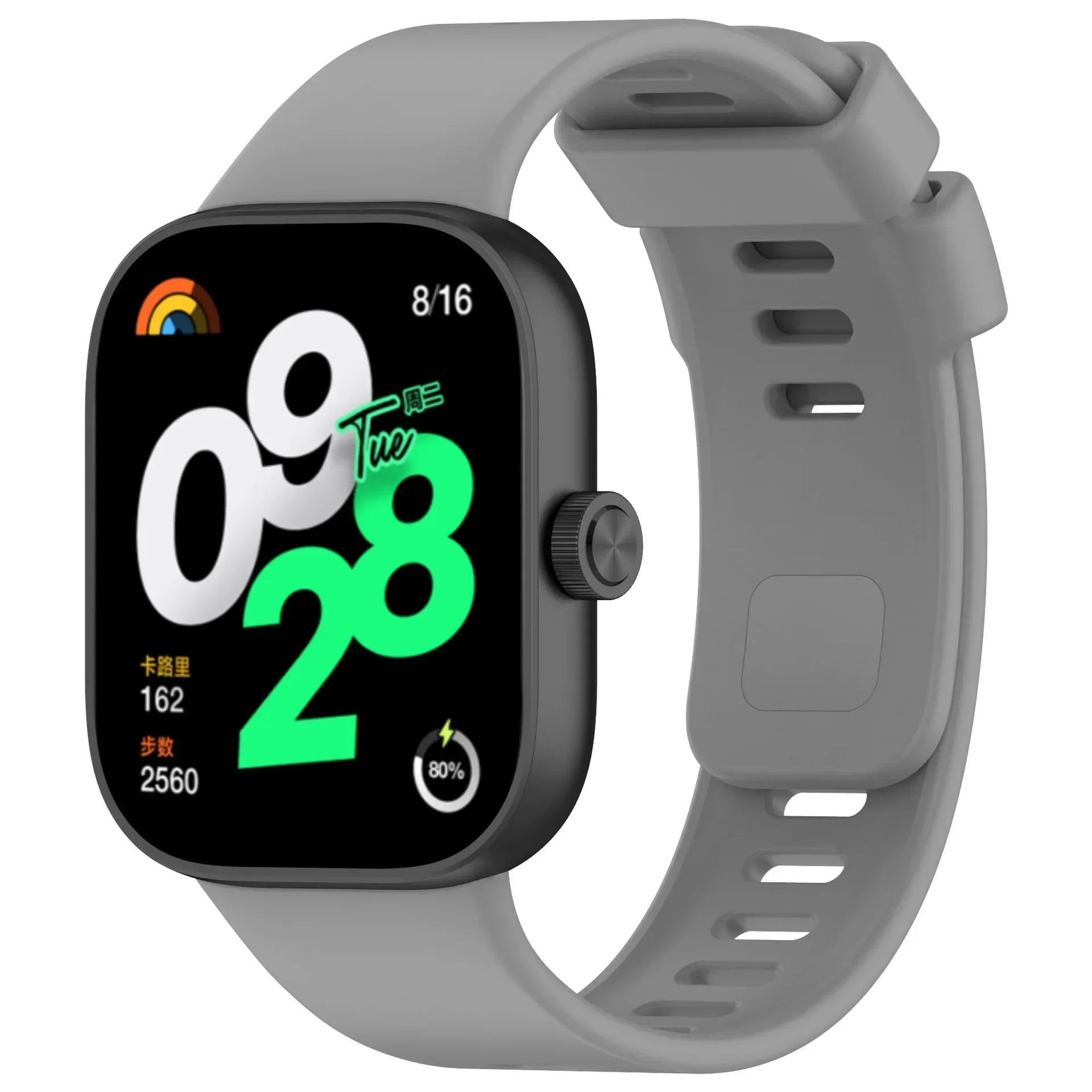 Original Silicone Strap For Redmi watch 4 SmartWatch WristBand For Redmi watch 4 Bracelet Band Watchband Sport Accessories Qme gray for Xiaomi Mi Band 8