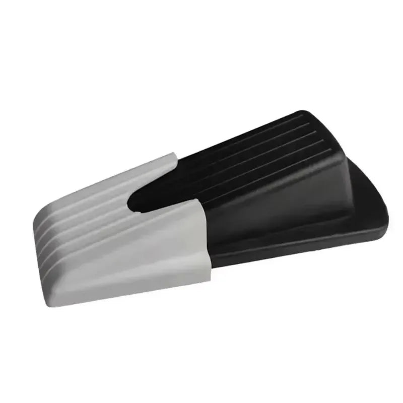 Rubber Door Stopper Wedge Anti Slip Floor Stop Indoor Use Prevents Qme Black