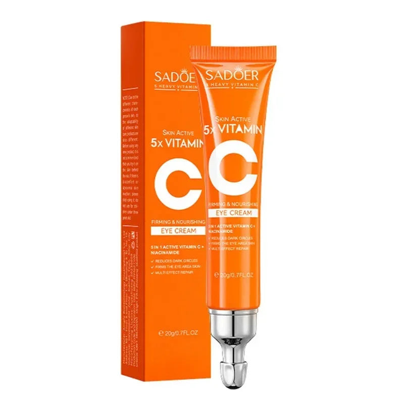 Vitamin C Eye Cream Anti Dark Circles Eyes Bags Remover Moisturizing Brightening Firming Skin Care Products for Eyes Qme Default Title