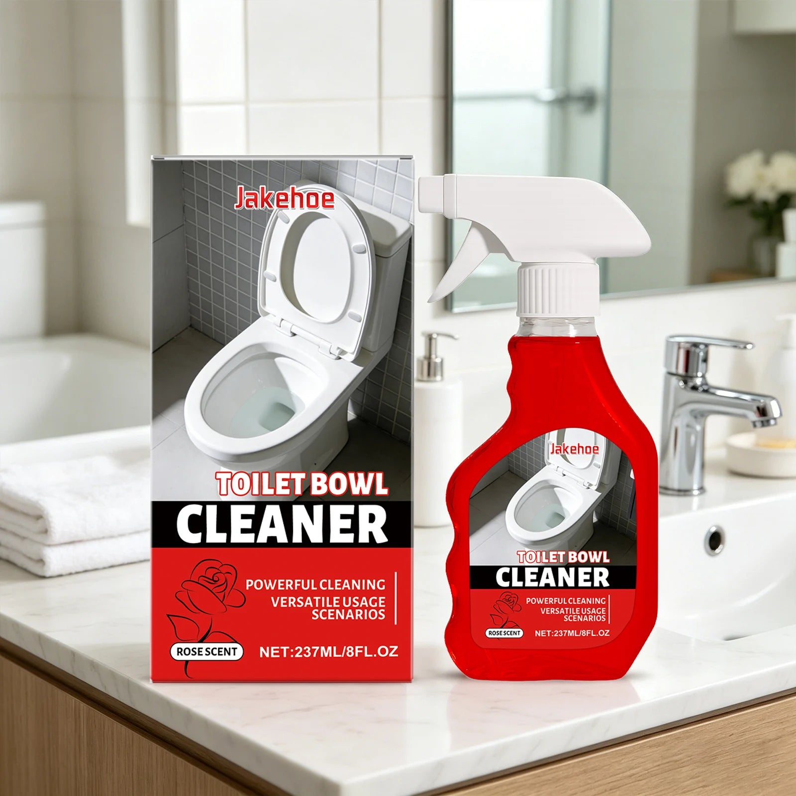 Powerful Toilet Bowl Cleaning Spray Remove Urinary Scale Reduce Odor Long-Lasting Fragrance Restore Luster Multi-surface Cleaner Qme