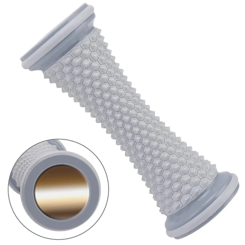Foot Leg Roller Massager Yoga Plantar Fascia Home Fitness Fingerpressure Board Deep Muscle Relaxation Massage Ergonomic Qme Grey