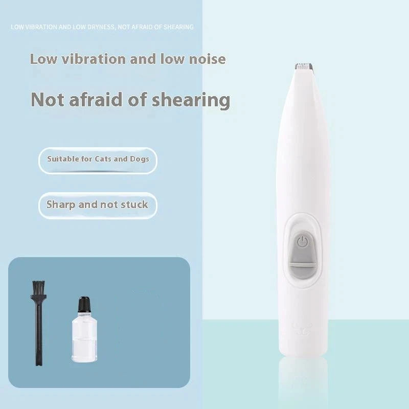 USB Rechargeable Pet Foot Grooming Razor Hair Trimmer Dog Cat Qme A3