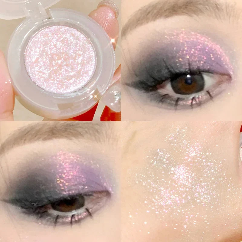 Peach Highlighter Eyeshadow Palette Diamond Glitter Mashed Potatoes Highlighter Gel Face Body Brighten Natural Contour Make up Qme