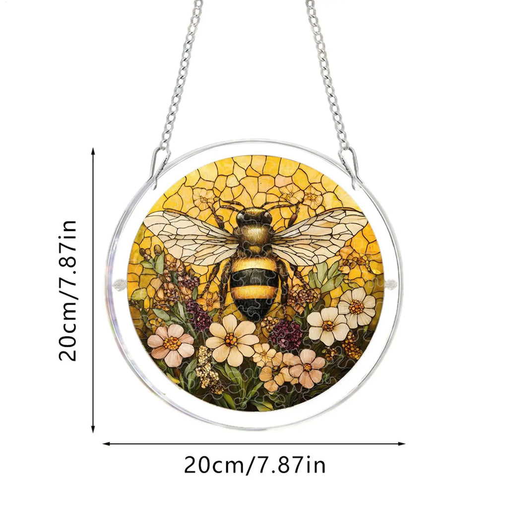 Acrylic Puzzle Suncatcher 2D Window Ornament Garden Butterfly Bird Qme