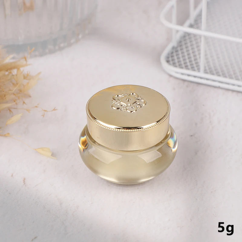 5 10 Empty Refillable Cream Jars Travel-friendly Makeup Skincare Qme A1