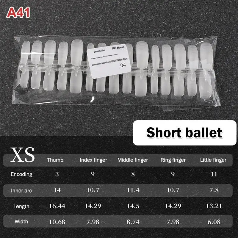 Nail Salon Matte False Tips Box Easy Wear Press Nails Home Manicure