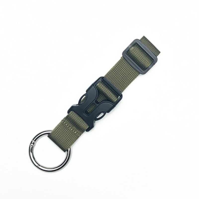 1PCS Backbin Belt Buckle Luggage Band Multifunctional Backpack Nylon Hanging Buckle Portable Suitcase Hook Hanging Buckle Qme Army Green