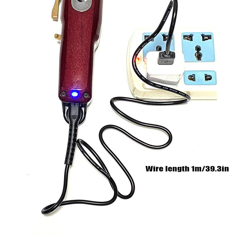 5V USB Charging Cable Adapter Electric Hair Clippers Power Supply Qme