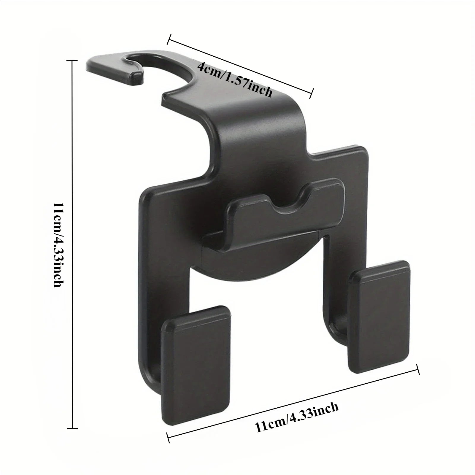 Versatile Car Seat Back Hook - Fits Front & Rear Seats Qme