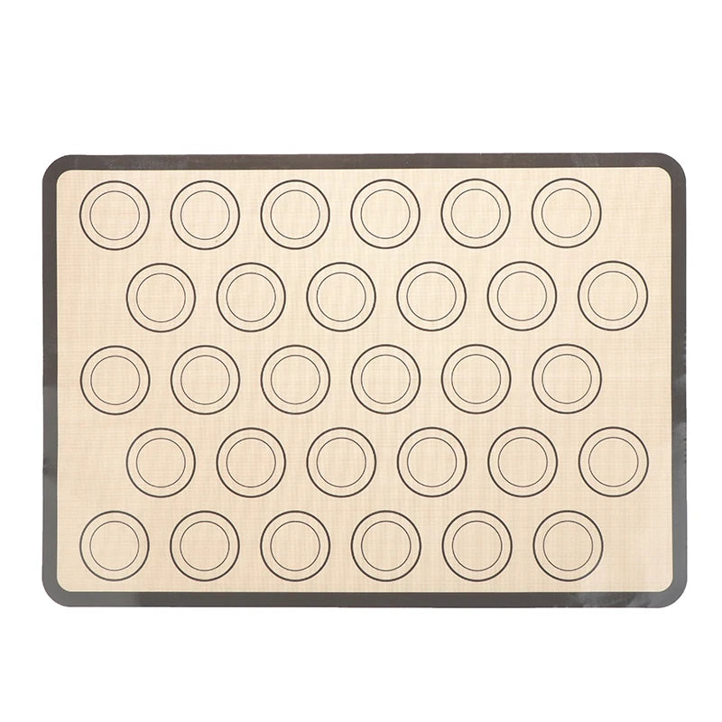 42x29 Silicone Baking Mat Oven 30 Circles Non Stick Heat Resistant Qme Gray