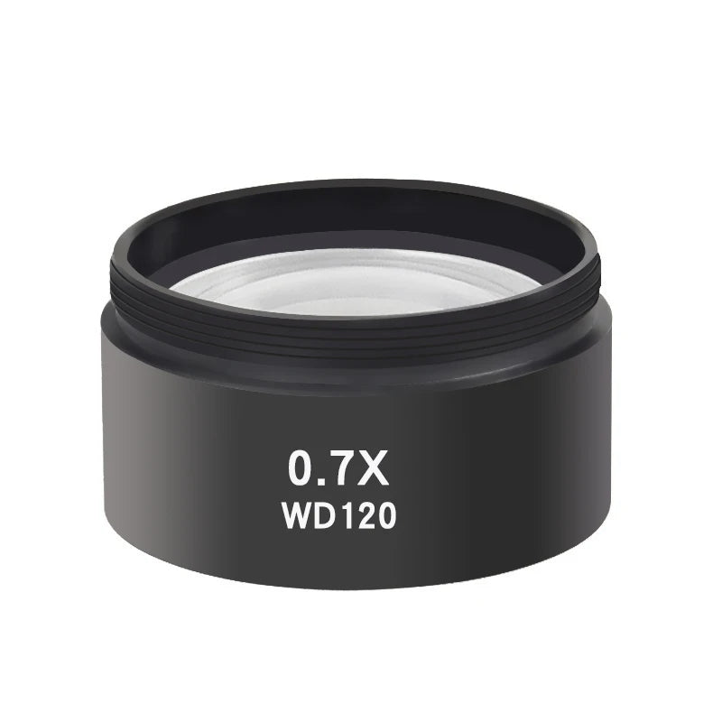 WD165 0 5X WD120 7X Trinocular Microscope Barlow Objective Lens Zoom Qme