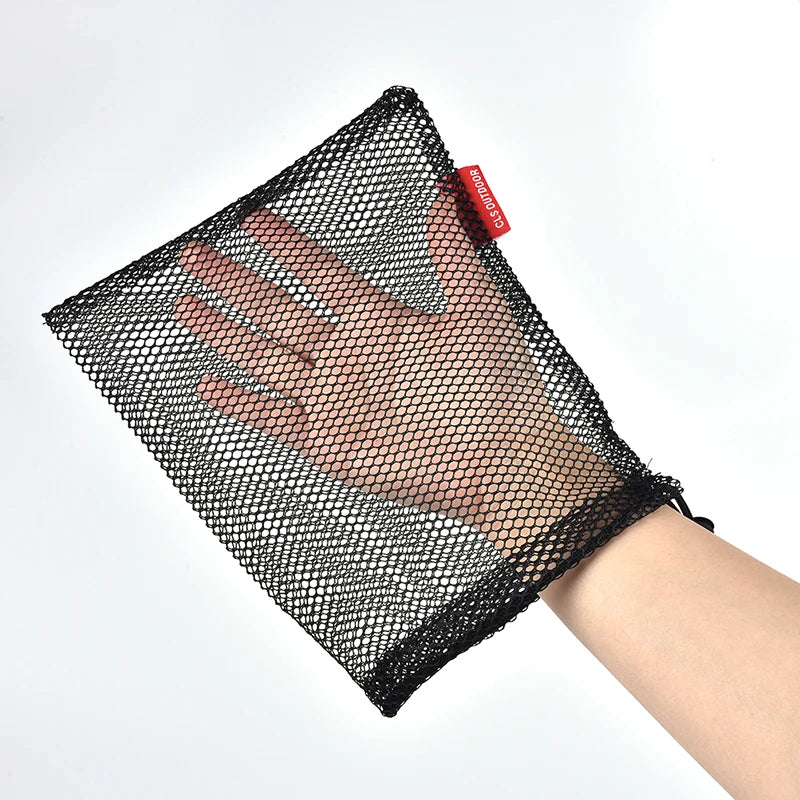 Nylon Mesh Drawstring Bag Cutlery Bottle Pot Pan Kettle Storage Qme S