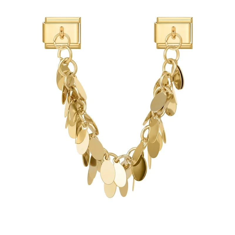 Fashion Bracelet Charms Full Zircon Shiny Gold Tassel Chain Friend