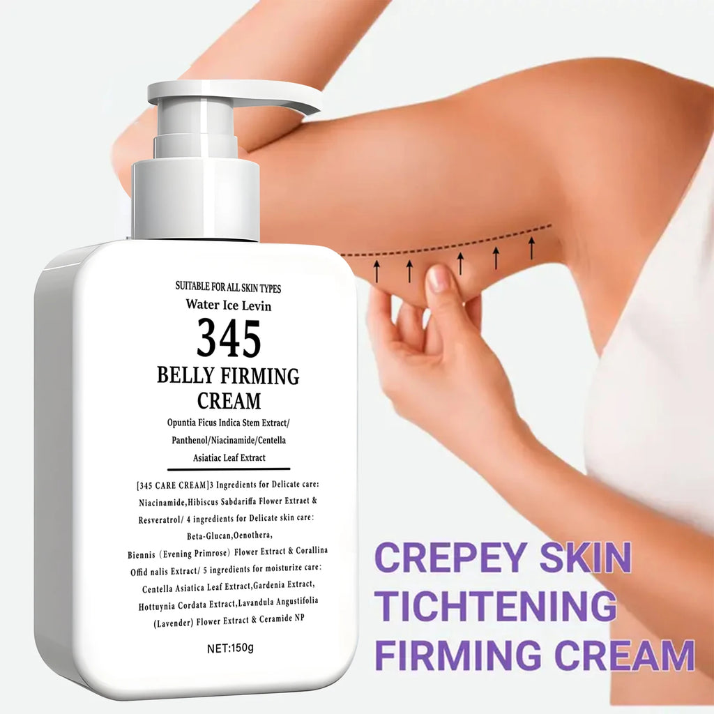 345 Belly Firming Cream with Niacinamide & Centella - 3-4-5 Complex for Delicate Skin Care & Moisturizing Qme