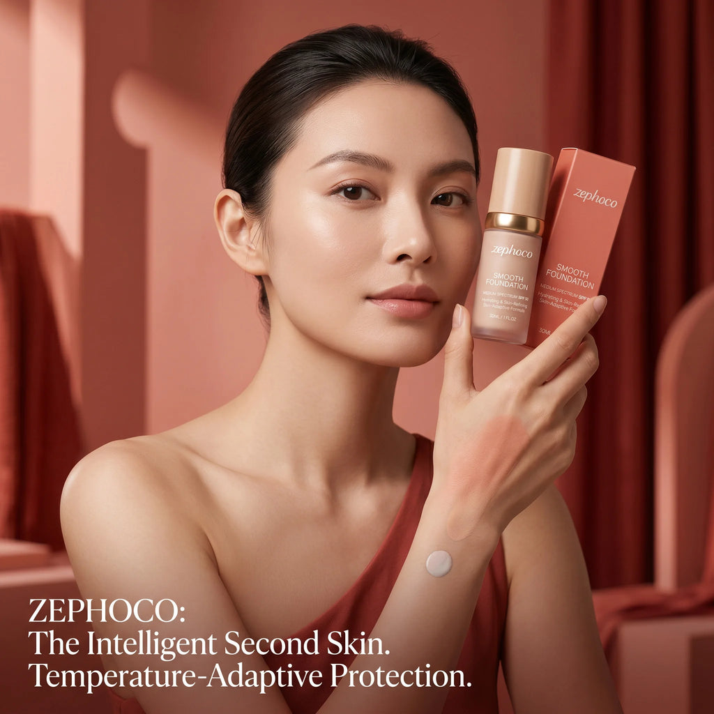 zephoco Color Changing Foundation Sunscreen Spf 50 Anti Aging Lasting Moisturizier Clearing Makeup Base Full Coverage Foundation Qme