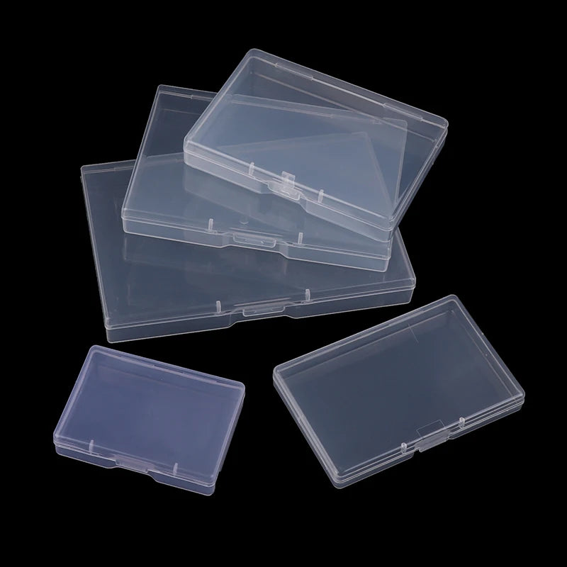 Transparent Rectangular Plastic Box Translucent Durable Dustproof Qme