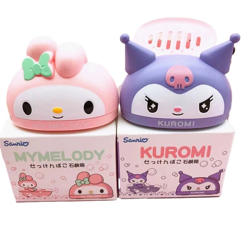 Cute Clowee-themed Soap Dish Storage Box Household Bathroom Drainable Qme