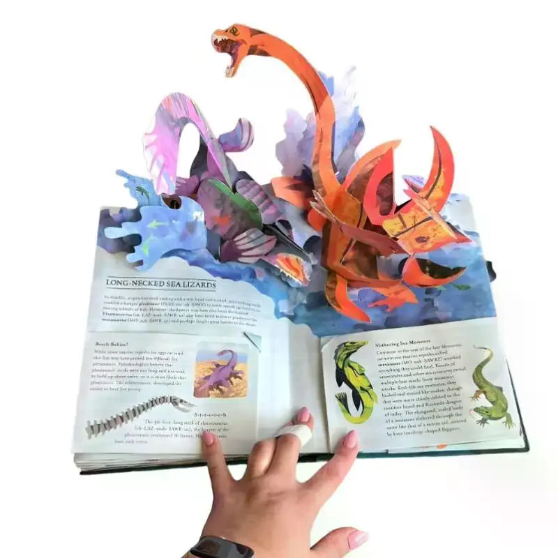 Sharks And Other Sea Monsterss Vivid Illustrations Interactive 3D Sharks Model Book Gift Qme