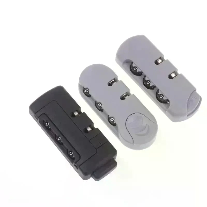 2 4 8 Sets 3 Digits Luggage Lock Zinc Alloy Catch Plastic Frosted Qme