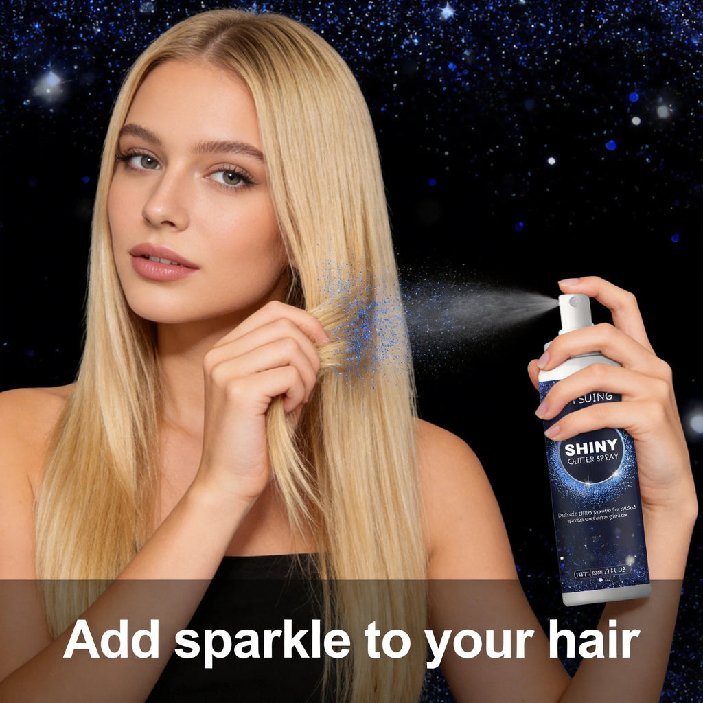 Body Glitter Spray Collarbone Clothes Hair Long Lasting Shimmer Qme