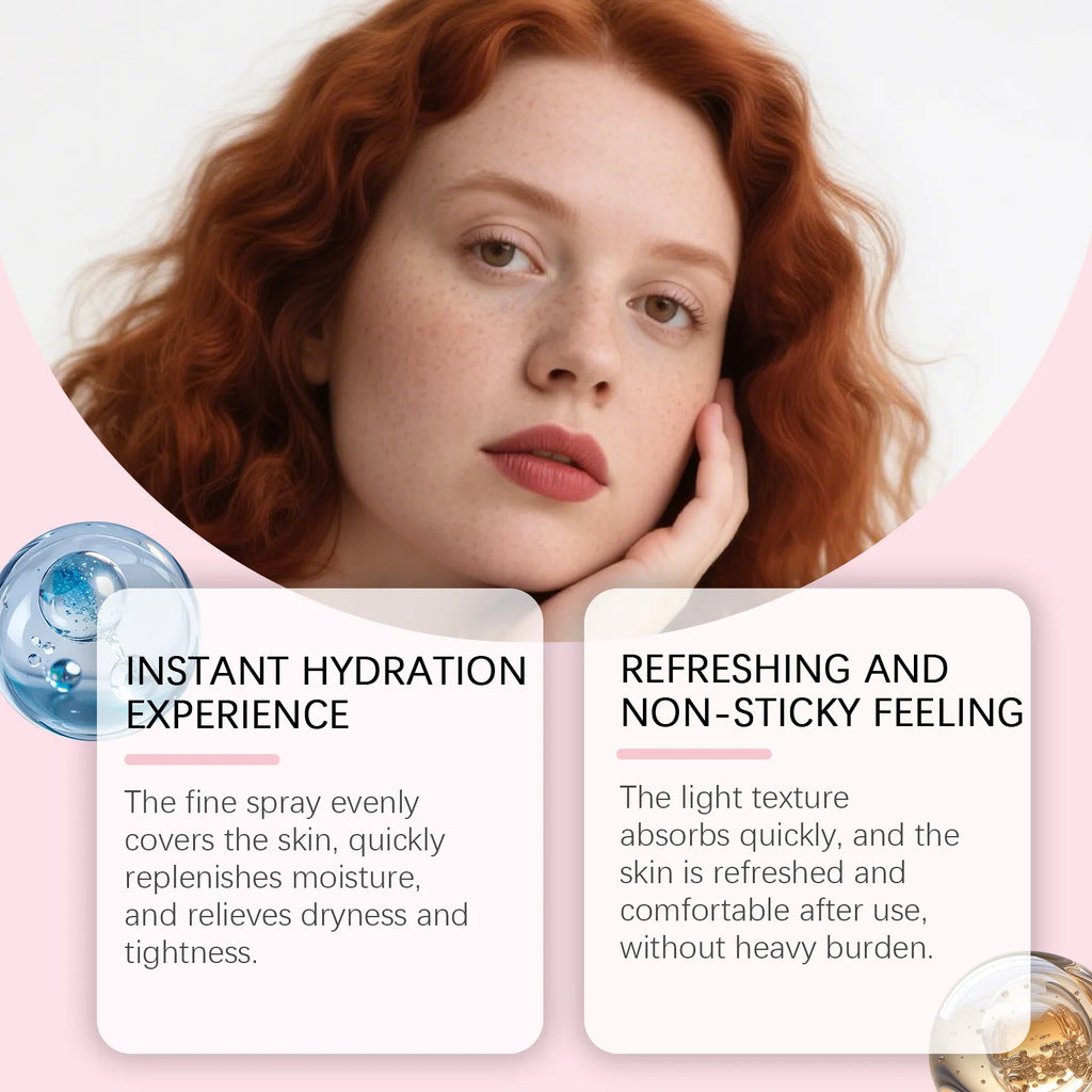 Jelly Mist Serum Collagen Brightening Essence Spray Facial Moisturizing Soothing Delicate Skin Improve Drying Skin Care Qme