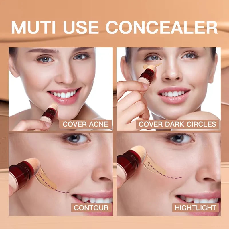 Sponge Head Concealer Dark Circles Tears Freckles Acne Pigmentation Qme
