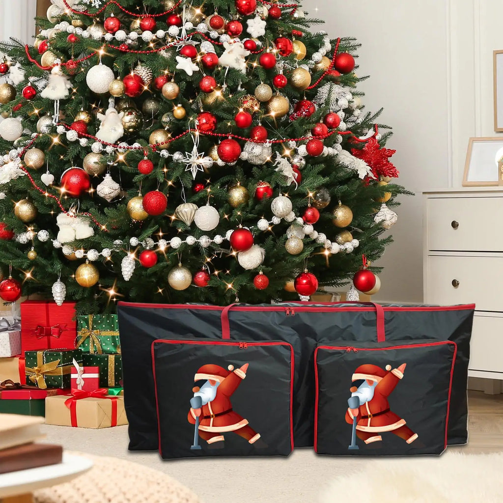 Christmas Tree Storage Waterproof Christmas Artificial Wreath Organizer Pouch Dustproof Bag For Holiday Ornaments Lighting Qme