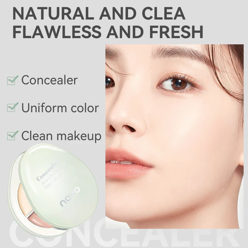 3D Contour Cream Concealer Palette Matte Finish Long-lasting Conceal Qme