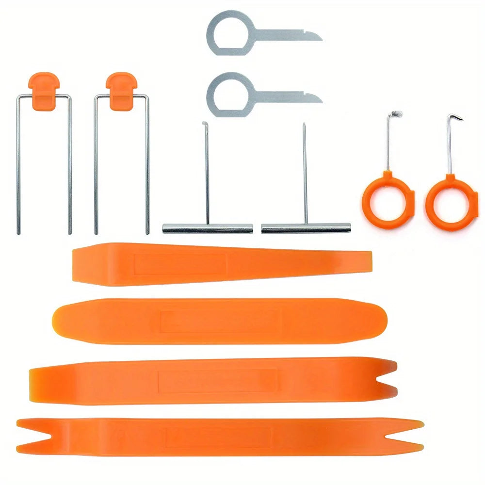 Plastic Auto Dismantle Tools Kit Car Radio Door Clip Panel Trim Dash Audio Removal Installer Pry Kit Refit Set Qme