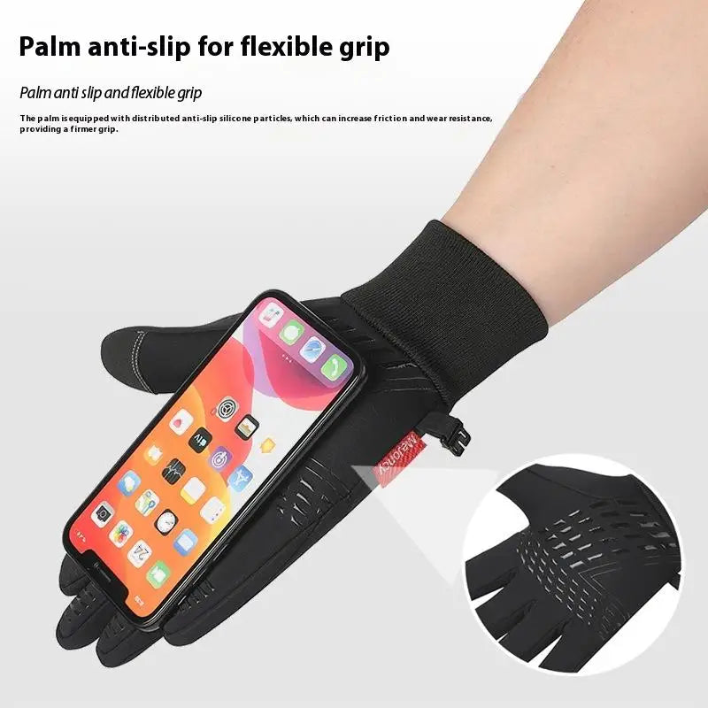 1Pair Winter Gloves Men Women-waterproof Thermal Glove Cold Weather Qme