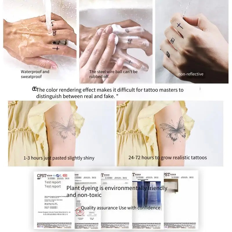 Monkey King Sun Wukong Tattoo Sticker Temporary Tattoo Oriental Herbal Juice Waterproof Long-Lasting Arm Sleeve for Men Qme