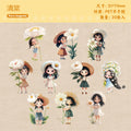 20 Sheets Cute Cartoon character Sticker Pack DIY Scrapbooking Collage Junk Journal Supplies Creative Stationery Stickers Qme D