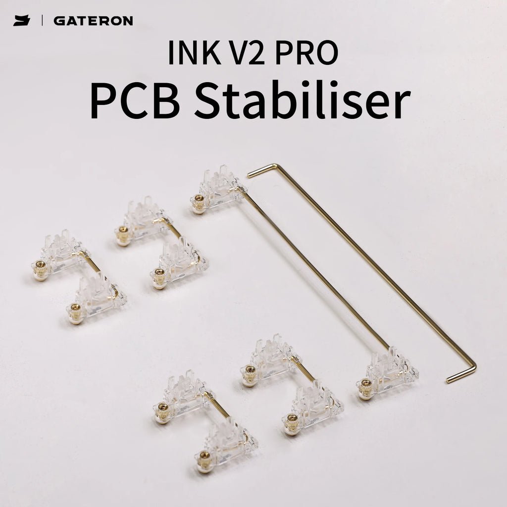 Gateron Ink V2 Pro PCB Stabilizer Black White Transparent Screw Type Stablizer 7U 6.25U 2U Custom Mechanical keyboard Stabilizer Qme