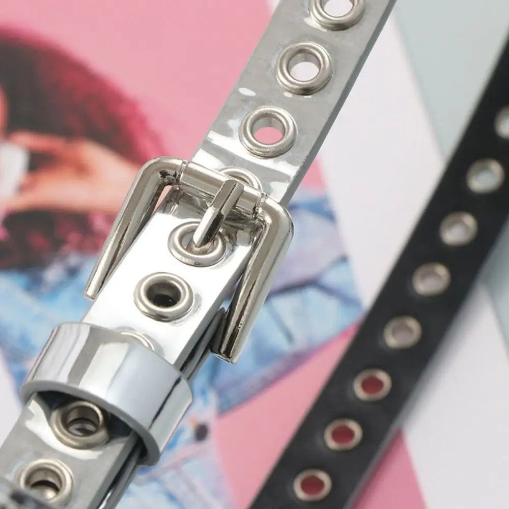 Portable Korean Style Women Waist Bag PU Chain Decorative Belt Waist Bag Purse Retro Women Belt Bag Women Qme