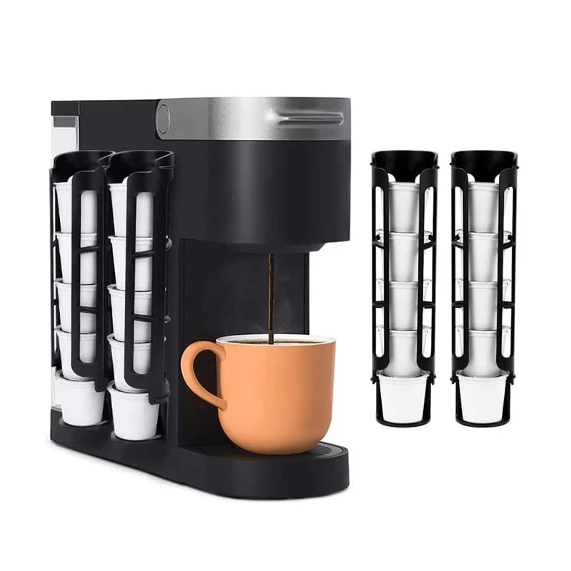 Compatible Keurig Coffee Makers Dual-compartment Organizer Pod Holder Qme