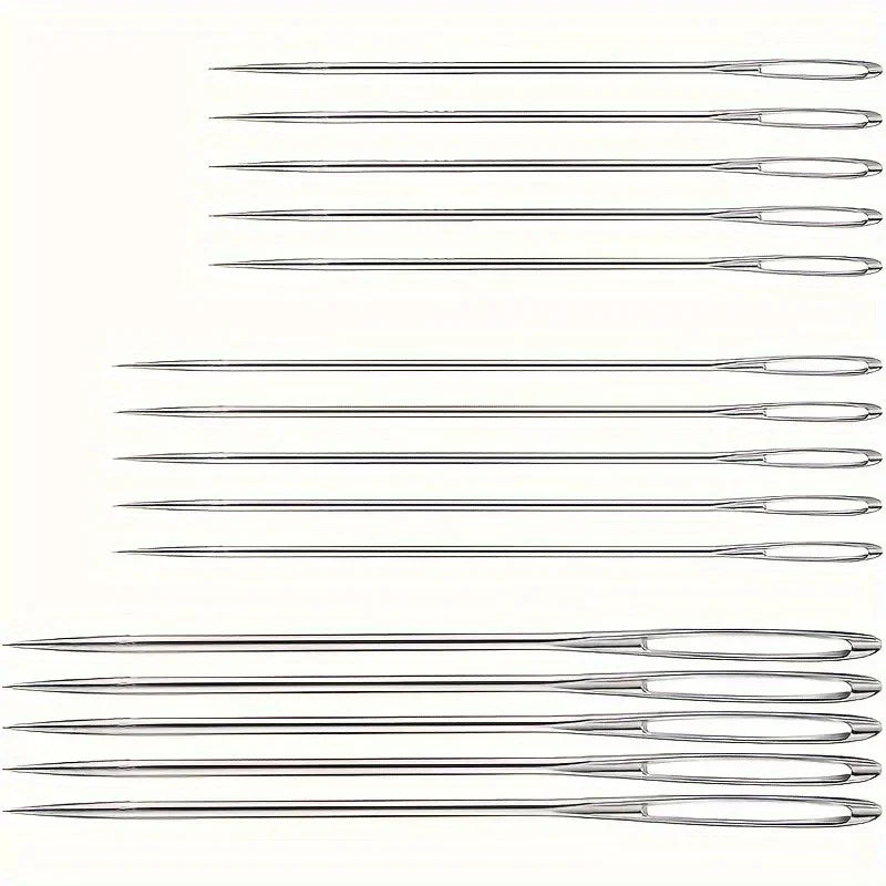 A complete sewing kit, equipped with a storage box, including a handmade DIY sewing needle, thread, as well as a storage box Qme