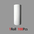 100Pcs Semi-Transparent Silicone Oil Film Anti-Stick Sheet Moisture-Proof Waterproof Isolation Pad Film Tape for Industrial Use Qme 1roll-white 15M 10mm