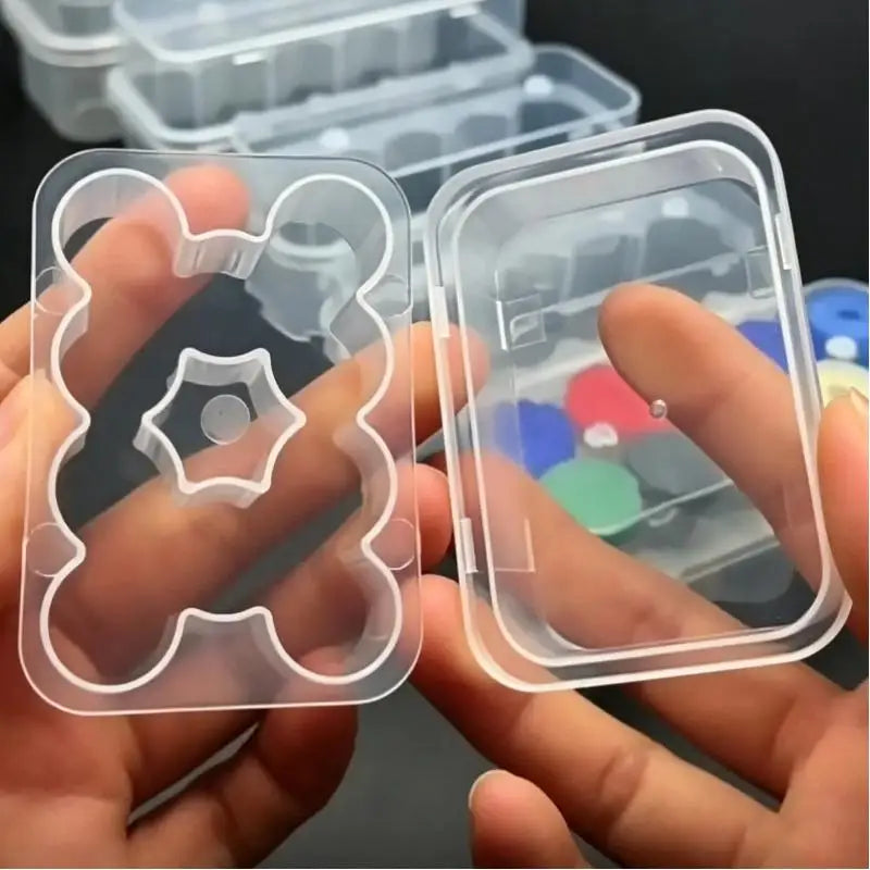 3/5/7/10ml Medicine Bottle Storage Box Plastic Transparent Plastic Vial Organizer Storage Case Cape Dispensing Boxes Qme