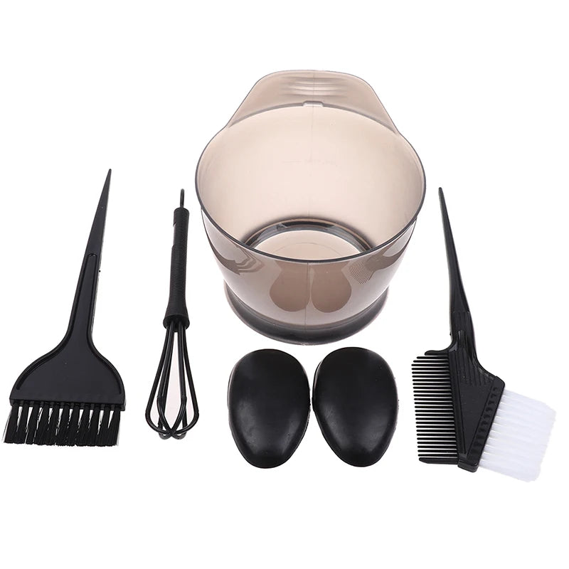 Hair Colouring Brush Bowl Bleaching Dye Beauty Comb Qme Black