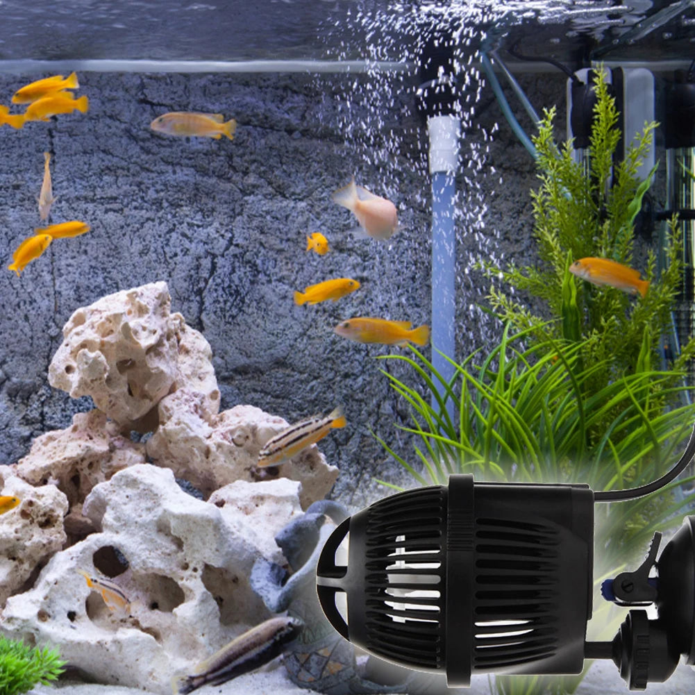 Circulation Water Pump with Suction Cup Aquarium Powerhead 50Hz Fish Tank Wave Pump for Freshwater/Salt Water Aquarium Qme