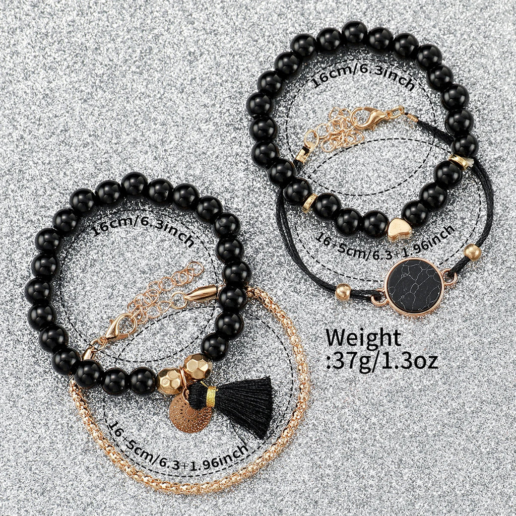 5PCS Fashion Women Watches Simple Leather Band Quartz Watch for Women Clock Jewelry Set Reloj Mujer（Without Box） Qme