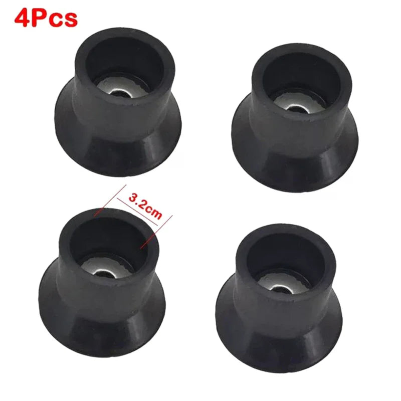 4Pcs Universal Gas Stove Foot Mat Suction Cup Wear-Resistant Gas Stove Non-slip Pad Replacement Silent Jumping Bed Foot Covers Qme