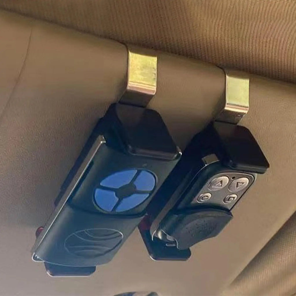 Car Remote Control Clip Adjustable Car Remote Holder Visor Clip Replacement Garage Remote Clip Convenient Garage Door Remote Qme